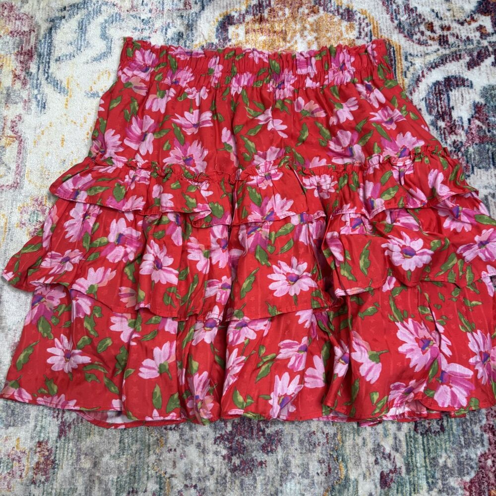 Loveshackfancy Corbett Floral Mini Skirt View 4